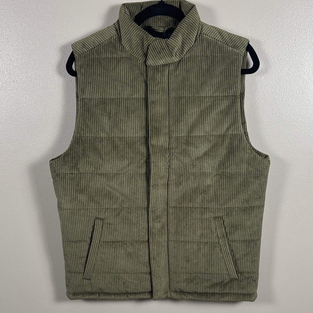 Tailor Vintage Mens Army Green Vest Small — New w/ Tags